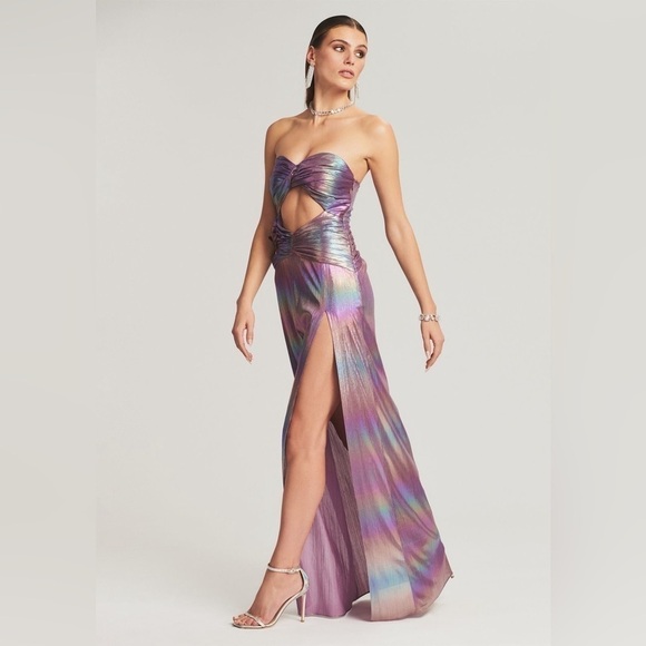 RETROFETE Soleil Dress In Lilac Aurora - Picture 2 of 10